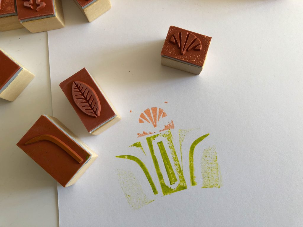 Creating with stamps {Stamp Garden}