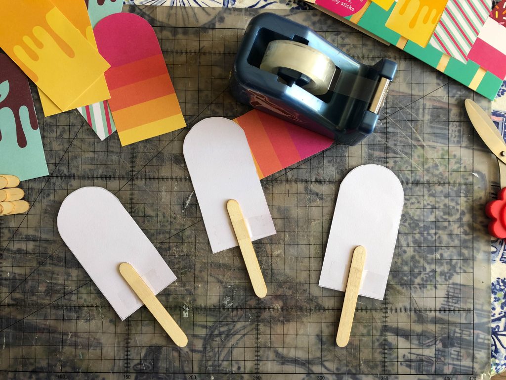 paper ice lolly garland