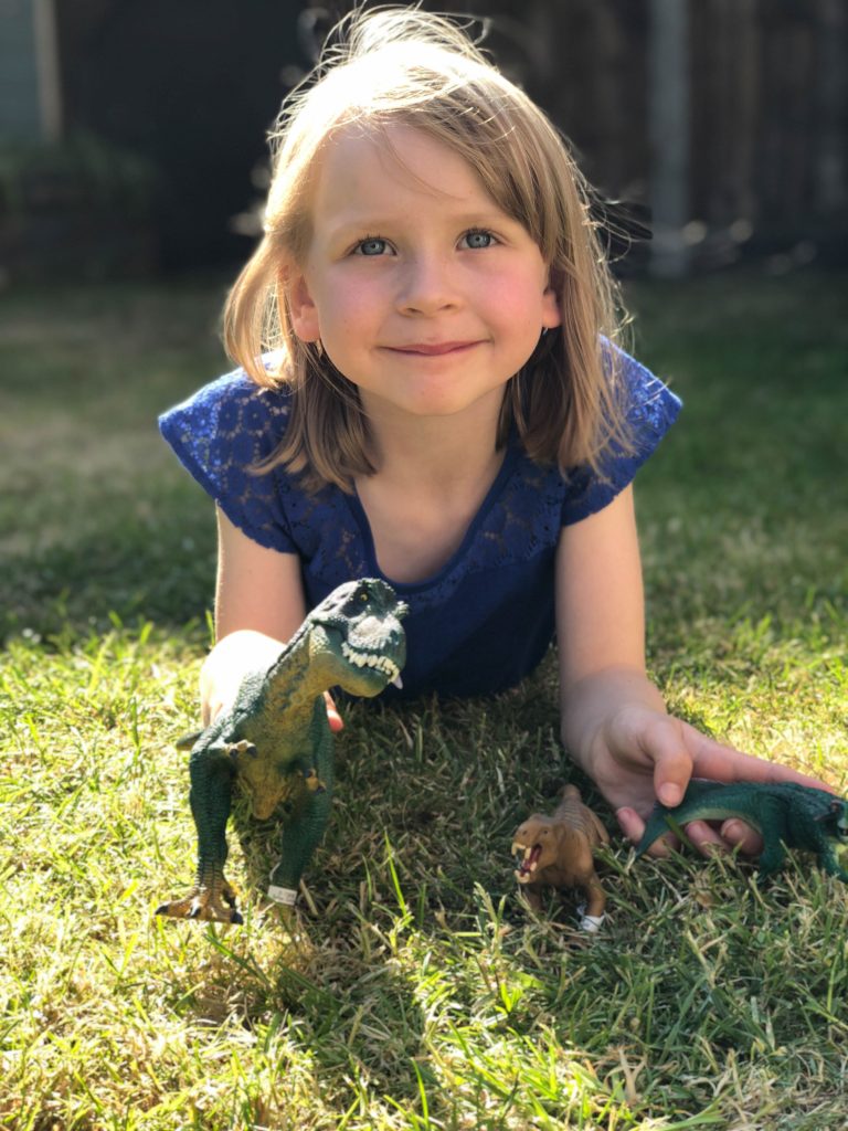 dinosaur play outside