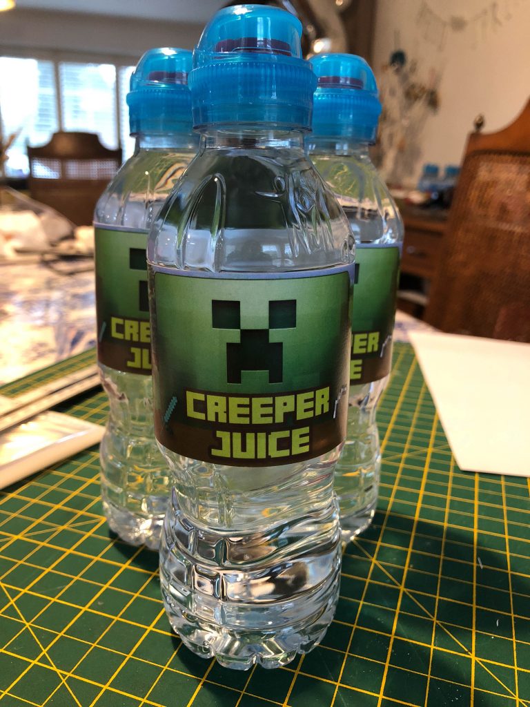 bottle of Minecraft Creeper Juice