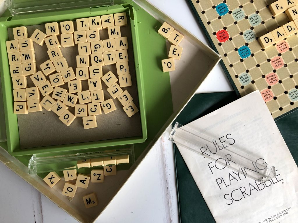 vintage Travel Scrabble kit