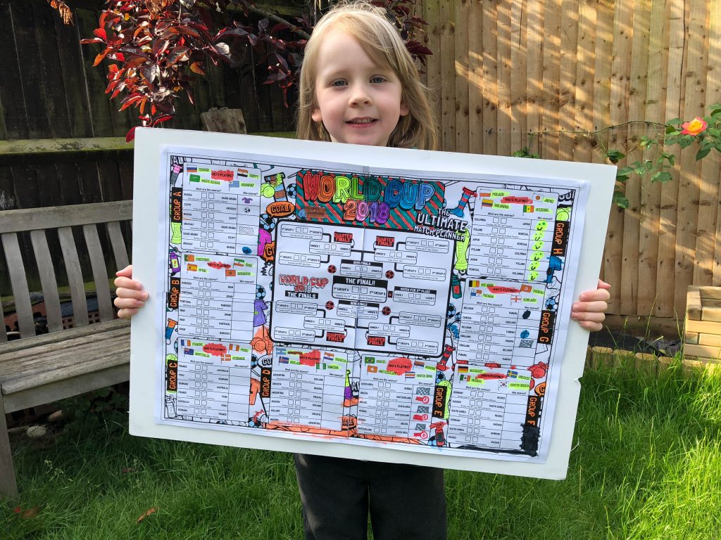 Mrs Mactivity's World Cup 2018 Wall Planner