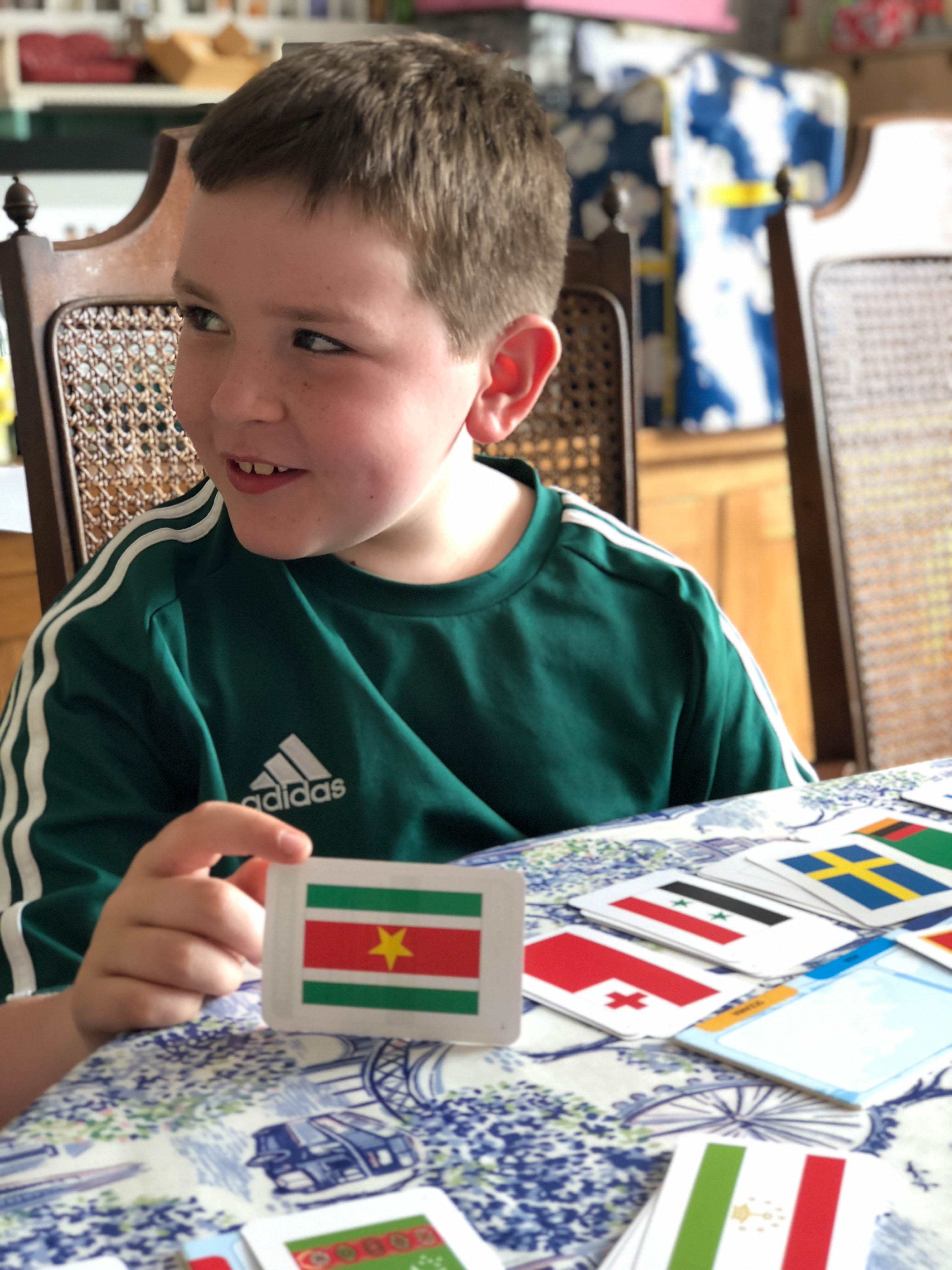A geography lesson with Flags of the World game