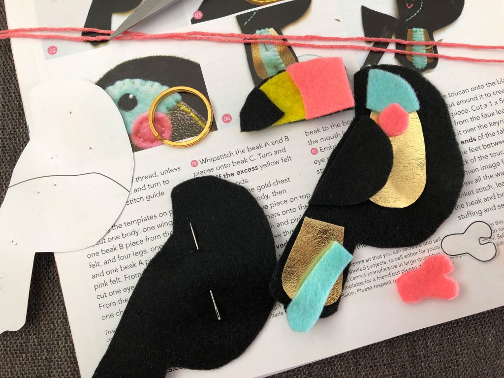 Mollie Makes Toucan Keyring Kit 