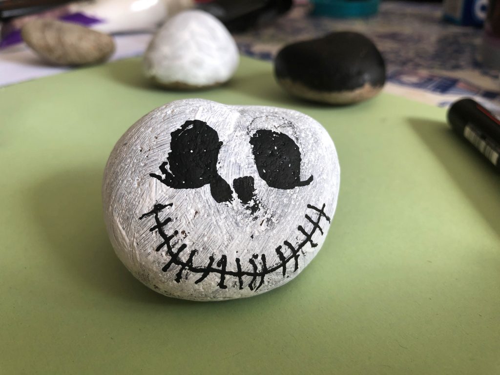 Halloween Rock Painting for Kids using Physics and Forces!