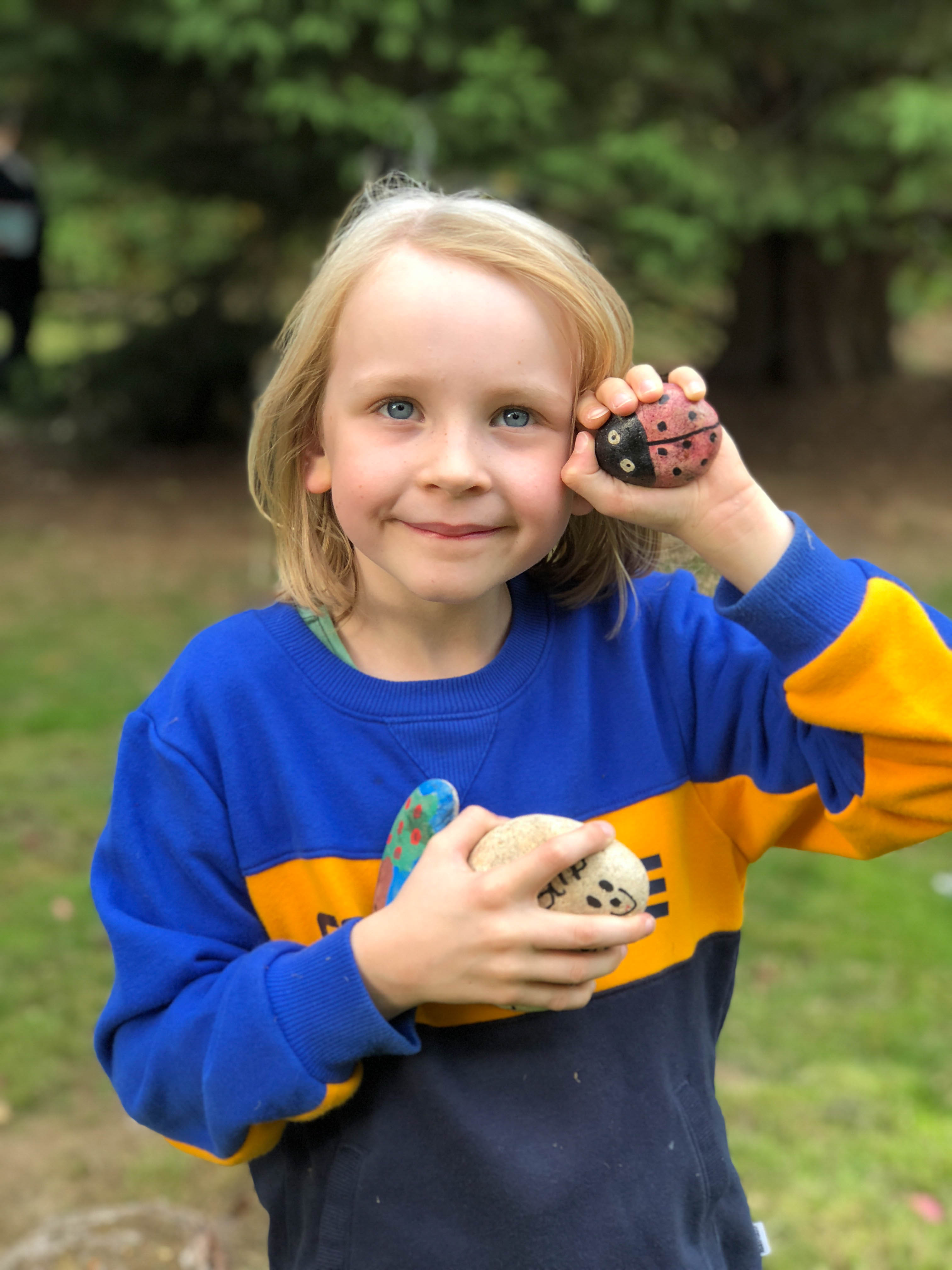 finding painted rocks