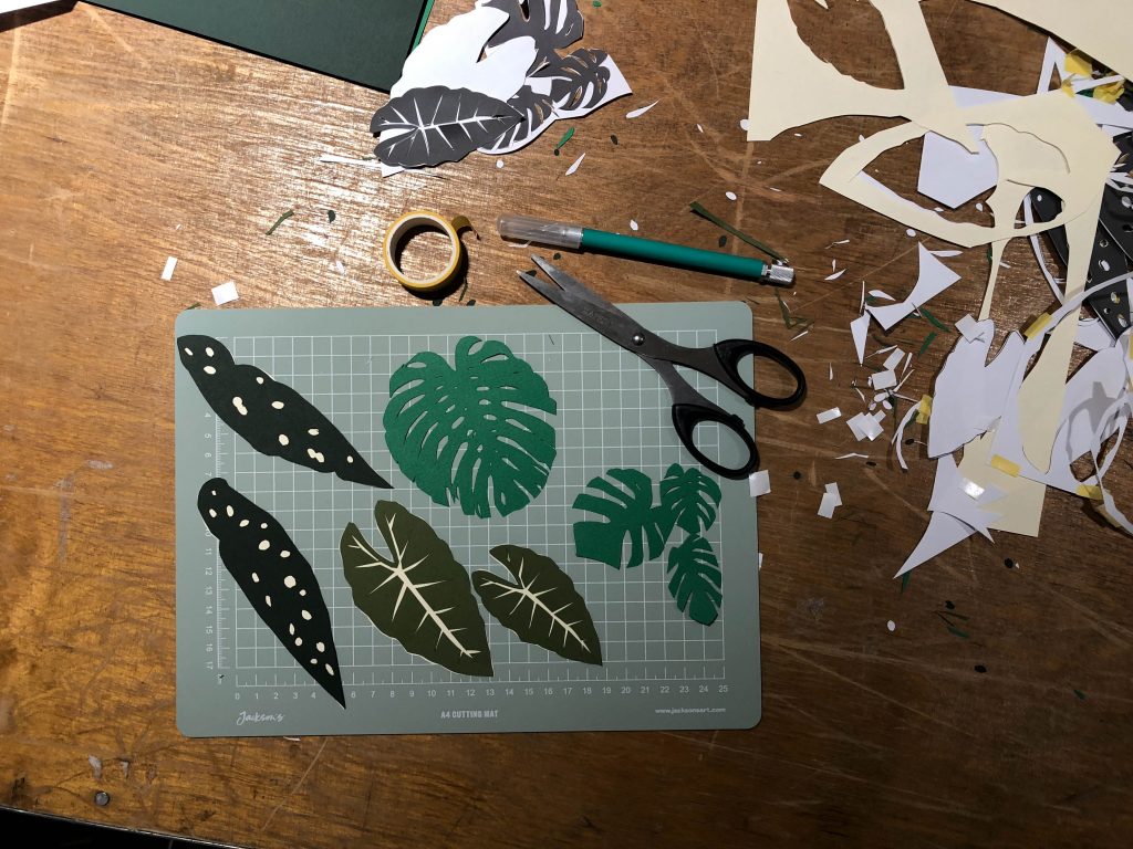 Barbican Conservatory inspired botanical paper cut