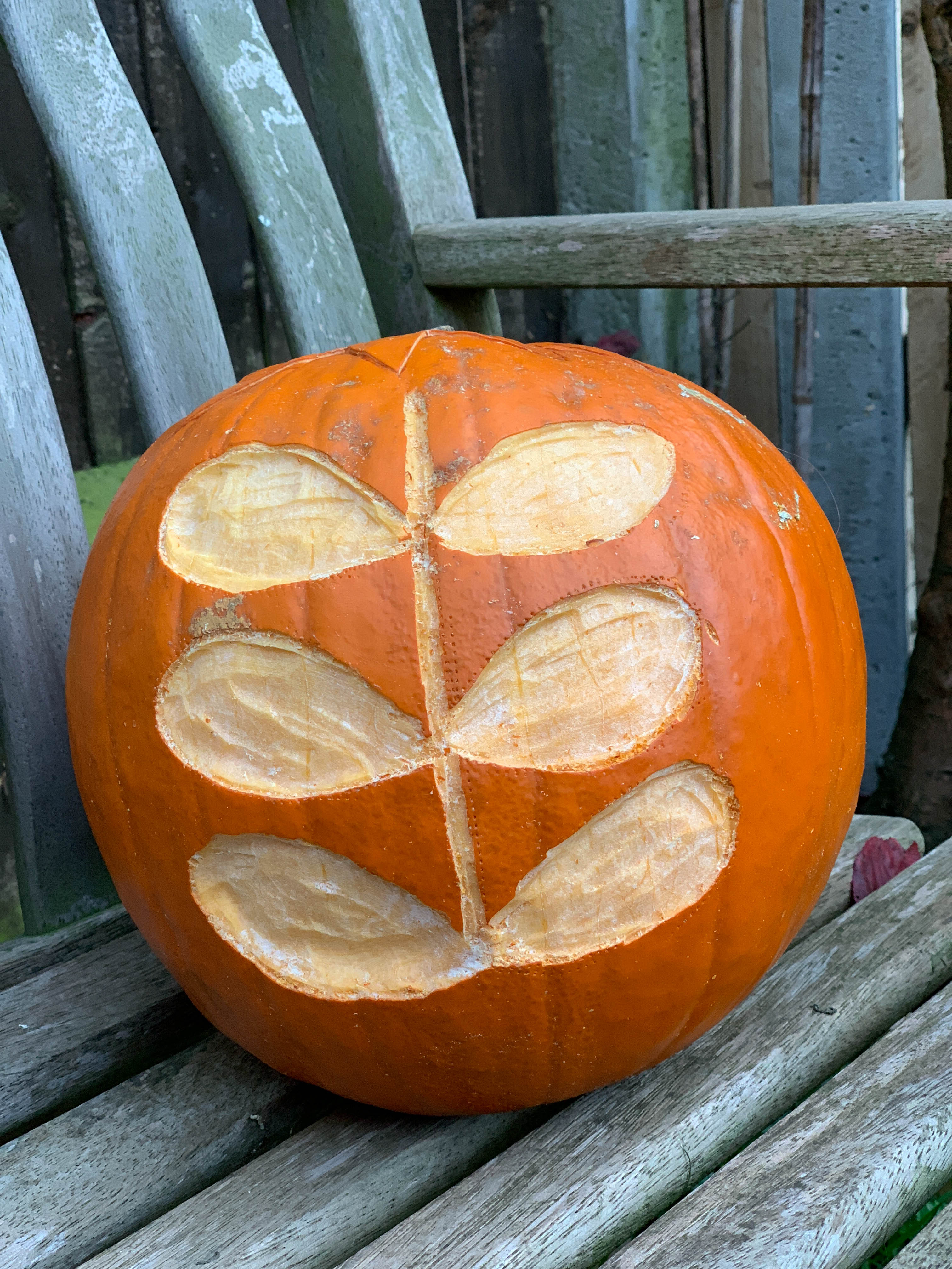 Orla Kiely inspired pumpkin
