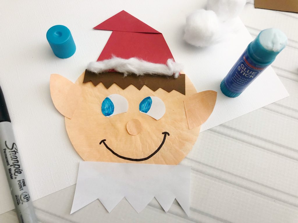 christmas elf craft for kids