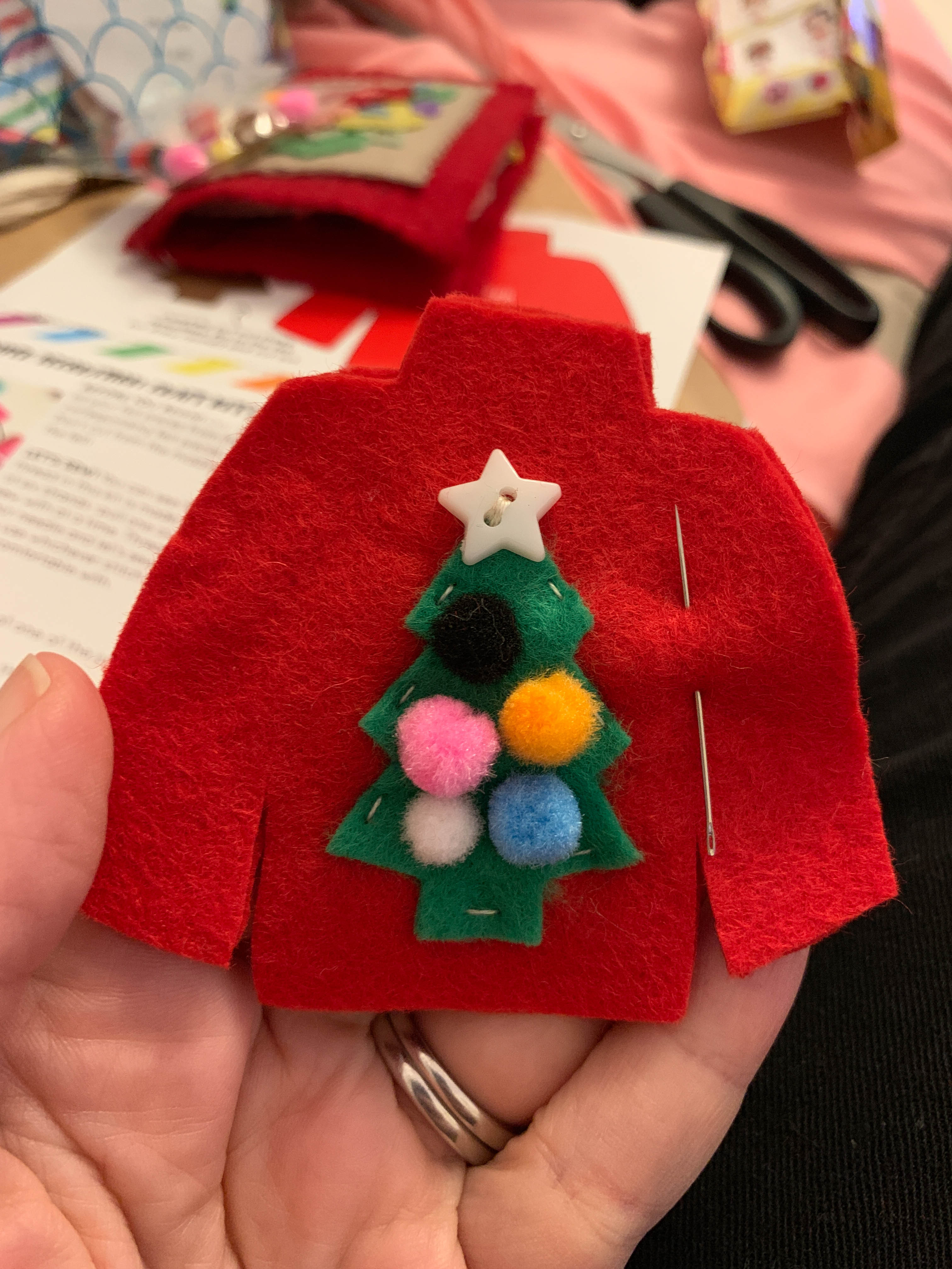 felt Christmas jumper