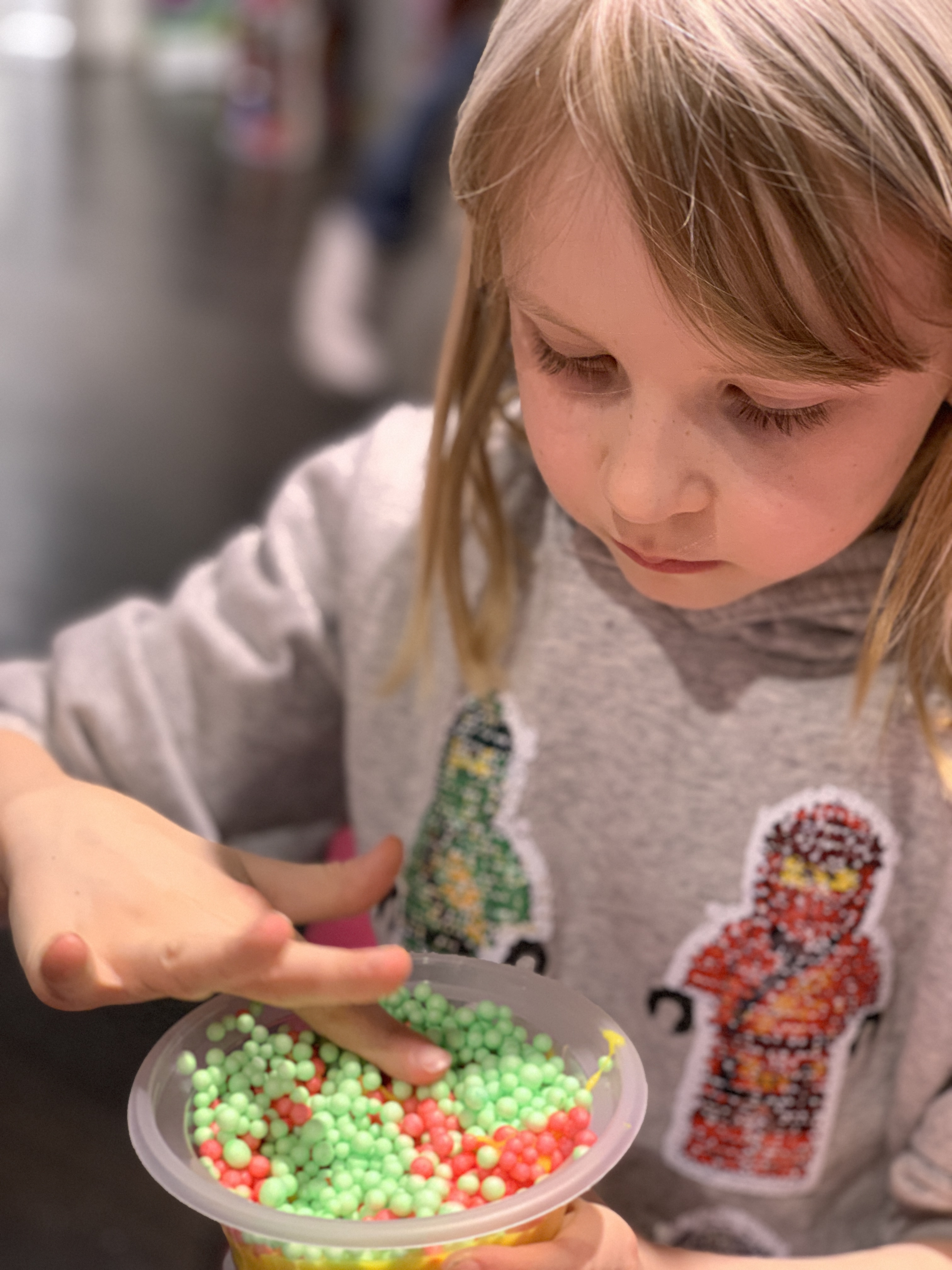 making slime with Poopsie Slime Surprise