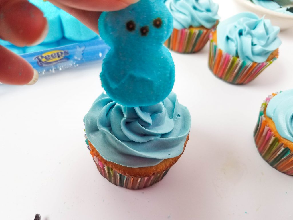 making peeps cupcakes