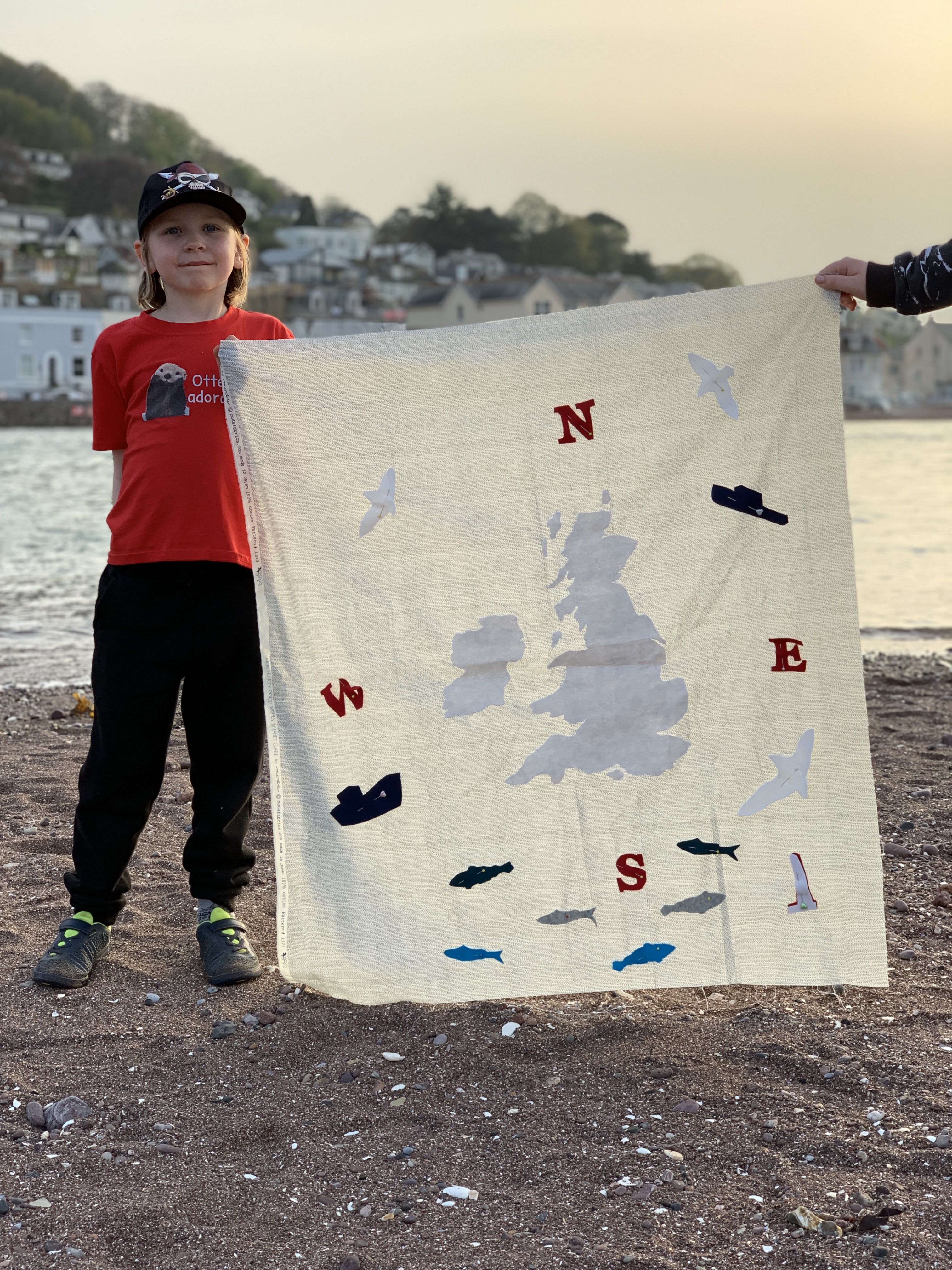 Stitching by the sea and a Shipping Forecast Quilt update