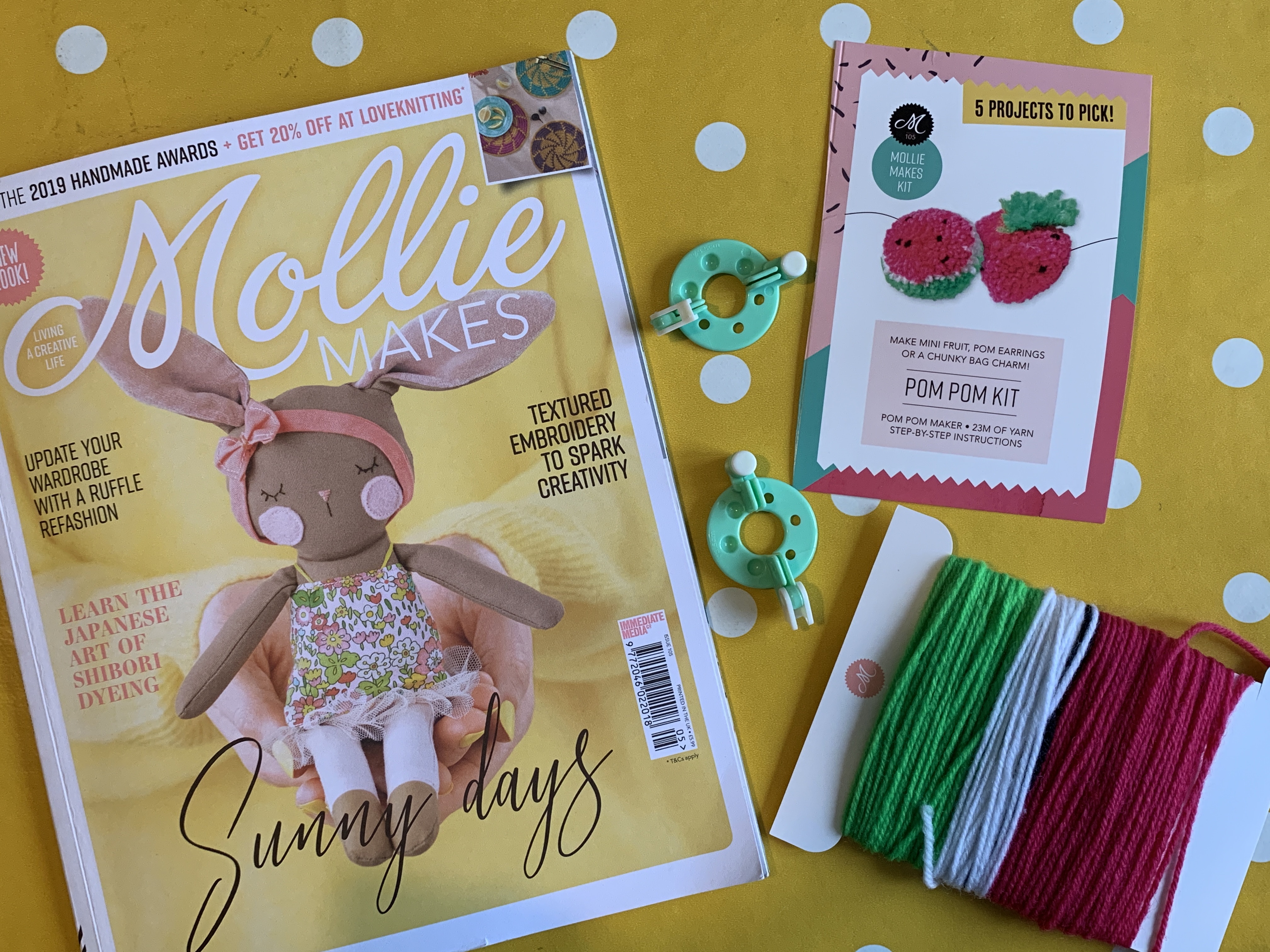 crafting with Mollie Makes magazine
