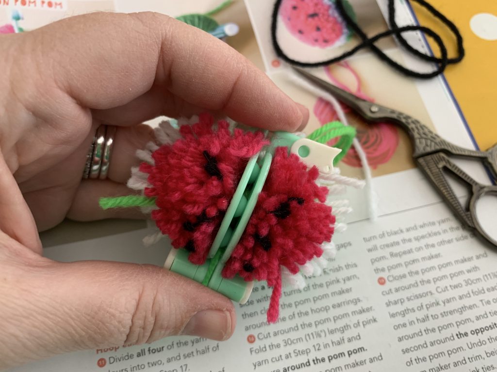 Pom Pom watermelon craft