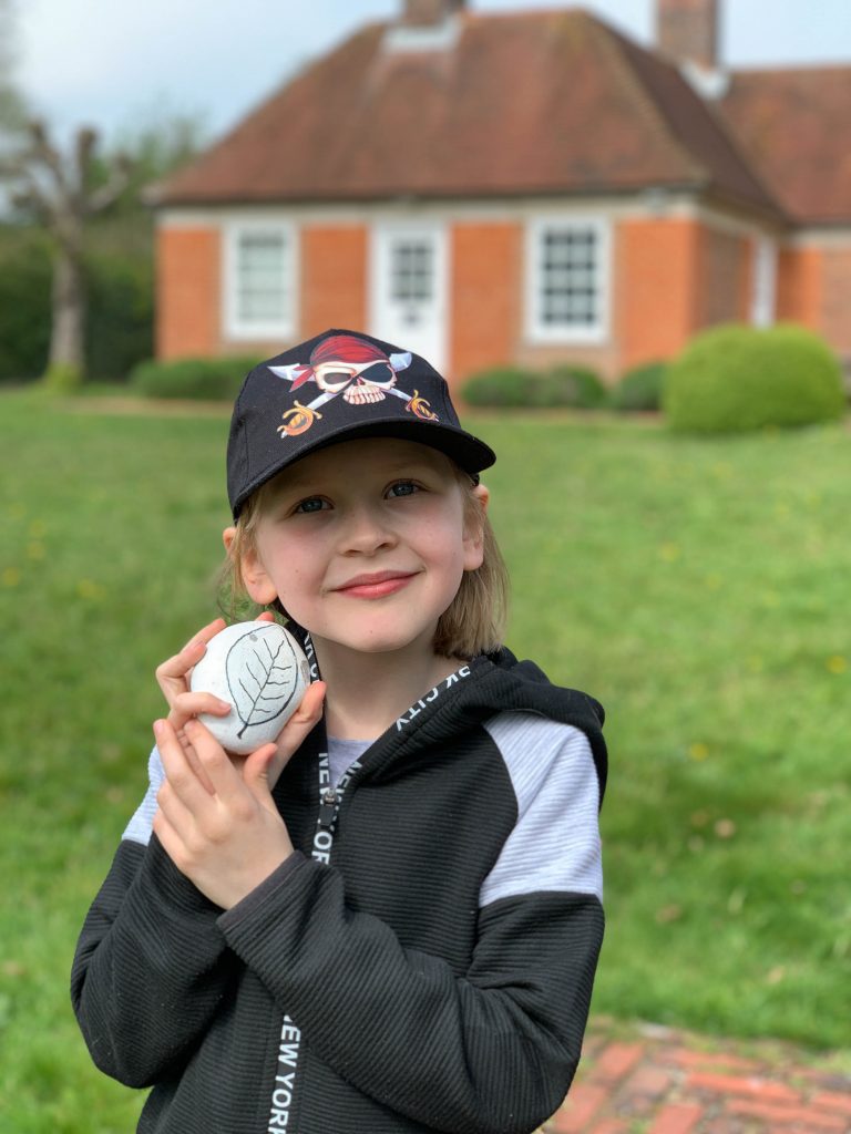 hiding rocks at Sandham Memorial Chapel