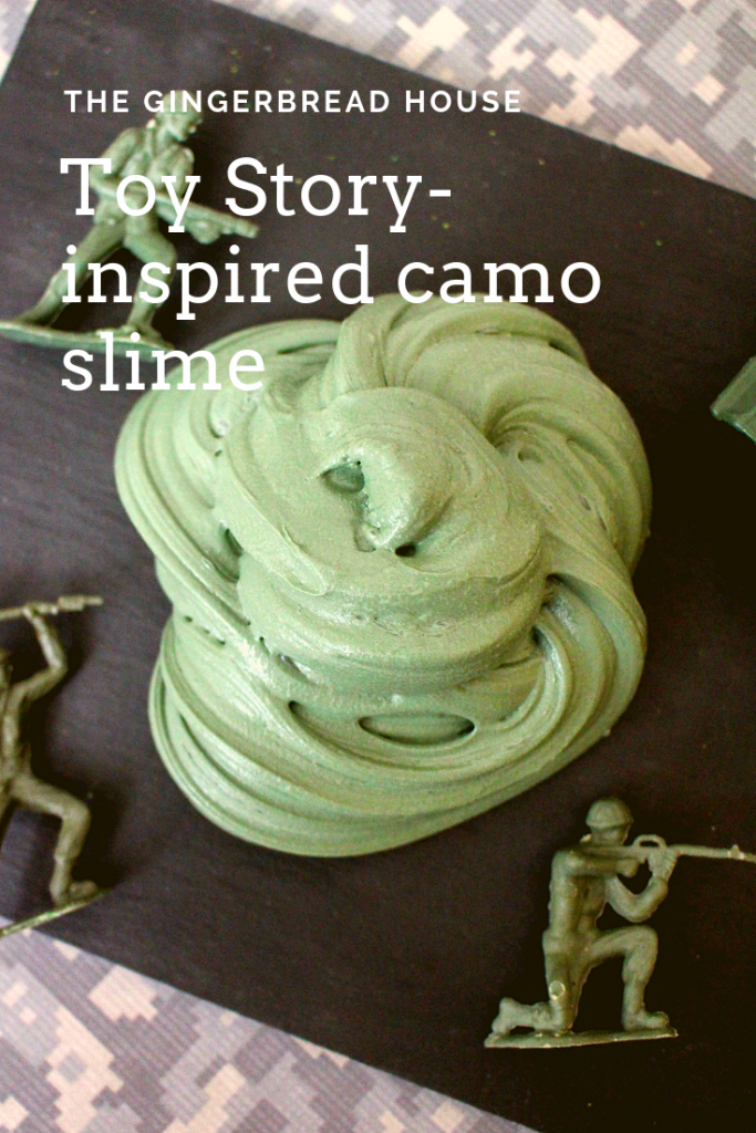 Toy Story-inspired camo slime