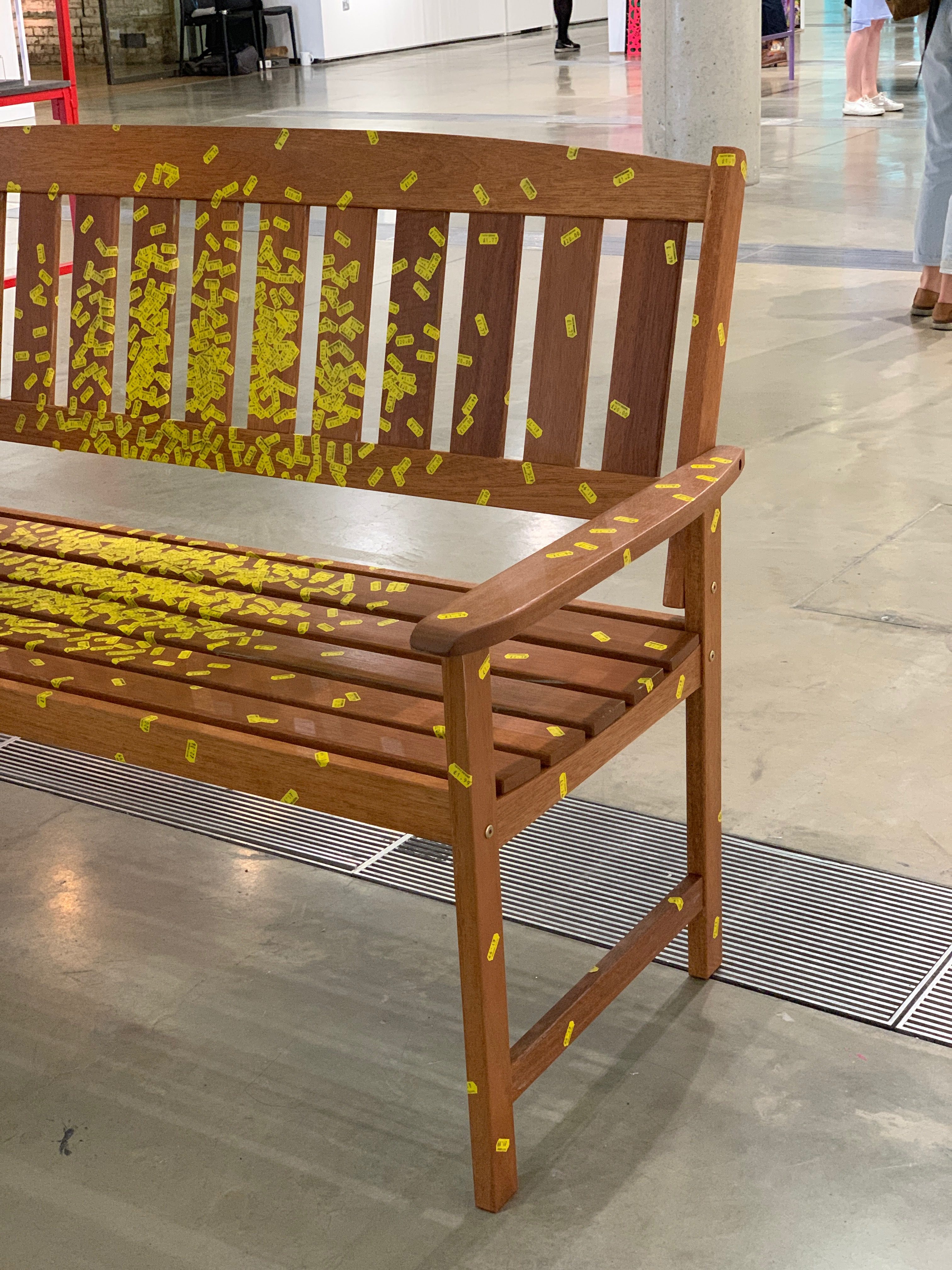 Tatty Devine stickered bench