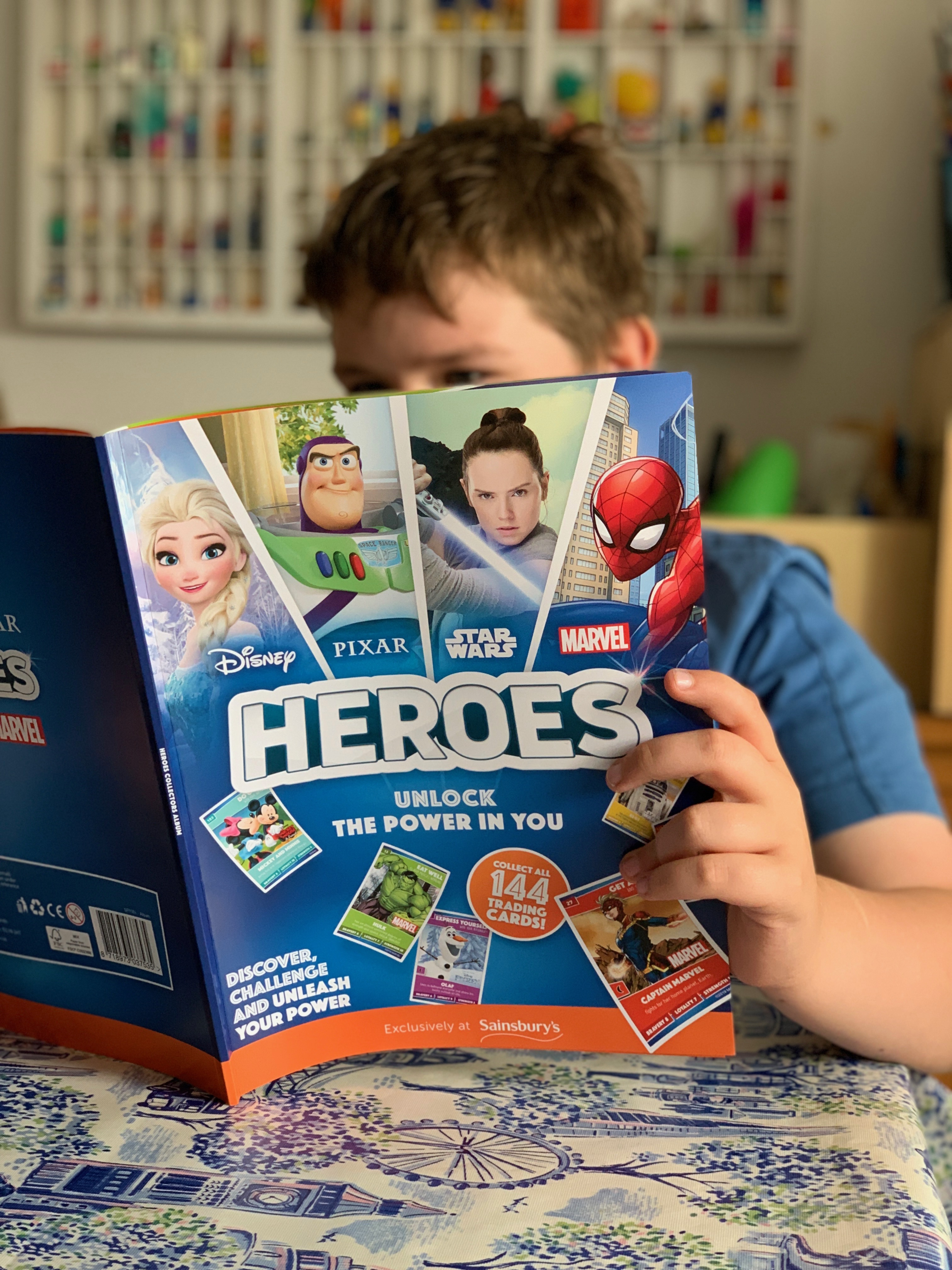 Disney Heroes cards from Sainsbury's