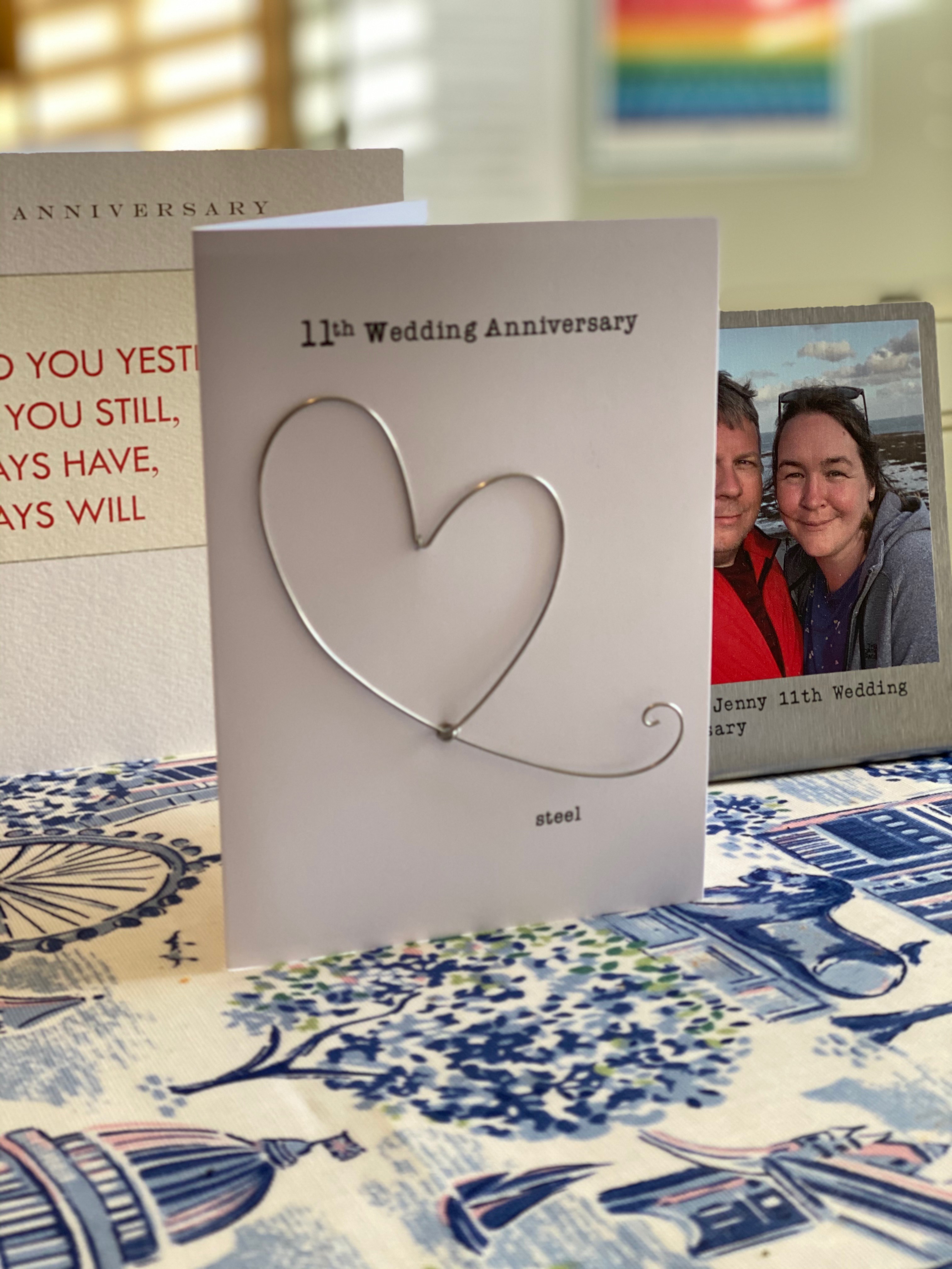 11th wedding anniversary card