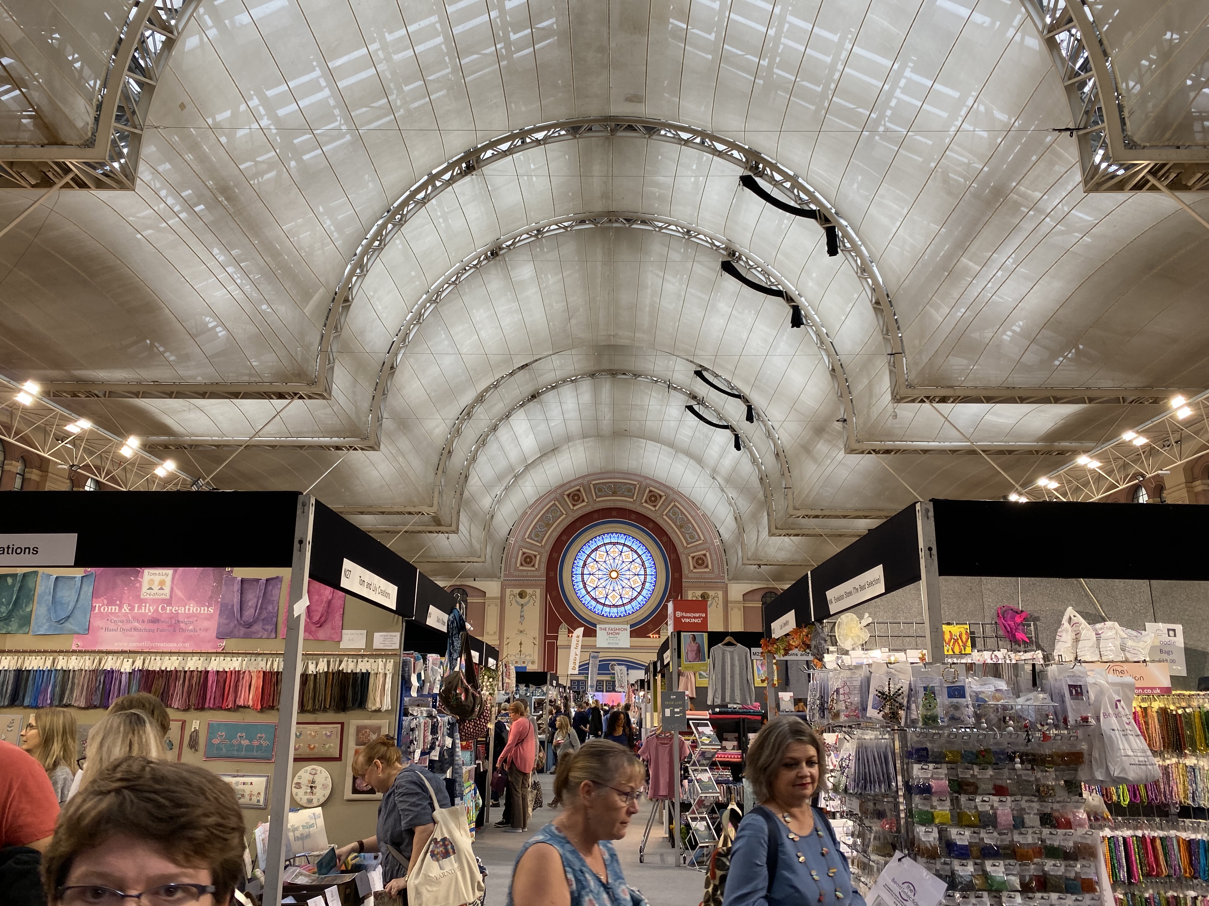 Shopping and making at the Knitting and Stitching Show