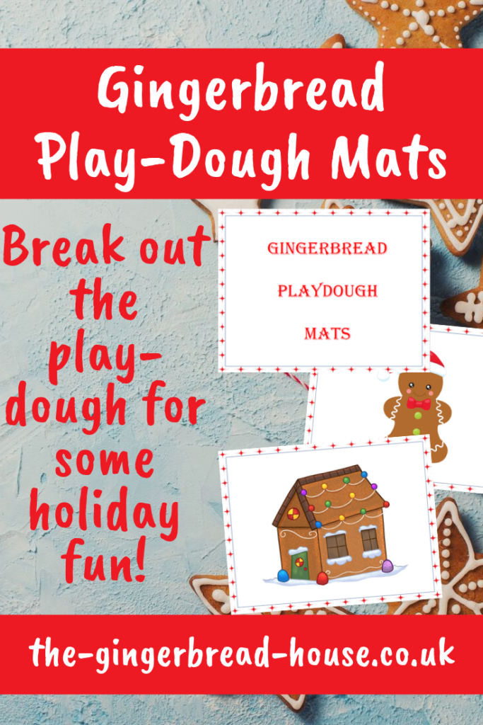 {Free printable} Gingerbread playdough mats thegingerbreadhouse.co.uk