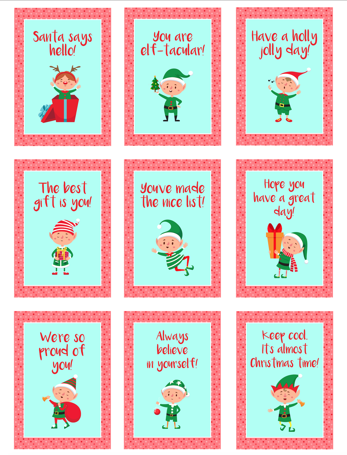 Printable Christmas Lunchbox Notes Rossy Printable Printable Christmas Lunchbox Notes Rossy Printable