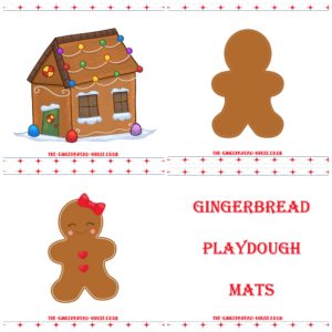 gingerbread playdough mats