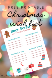 {free printable} Dear Santa Christmas Wish List template - the ...