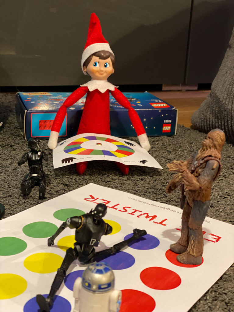 Elf on the Shelf with twister