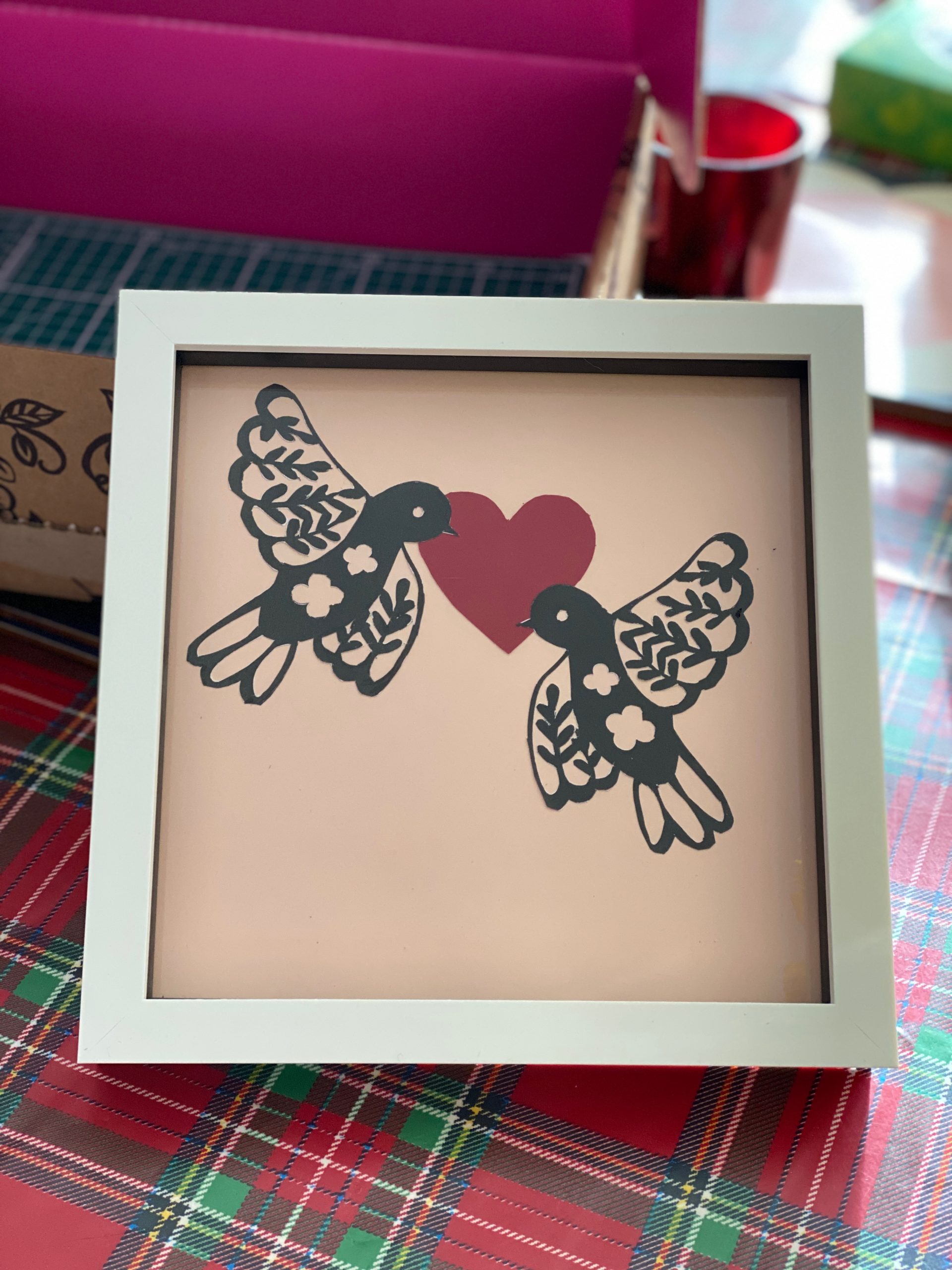 Valentine paper crafting