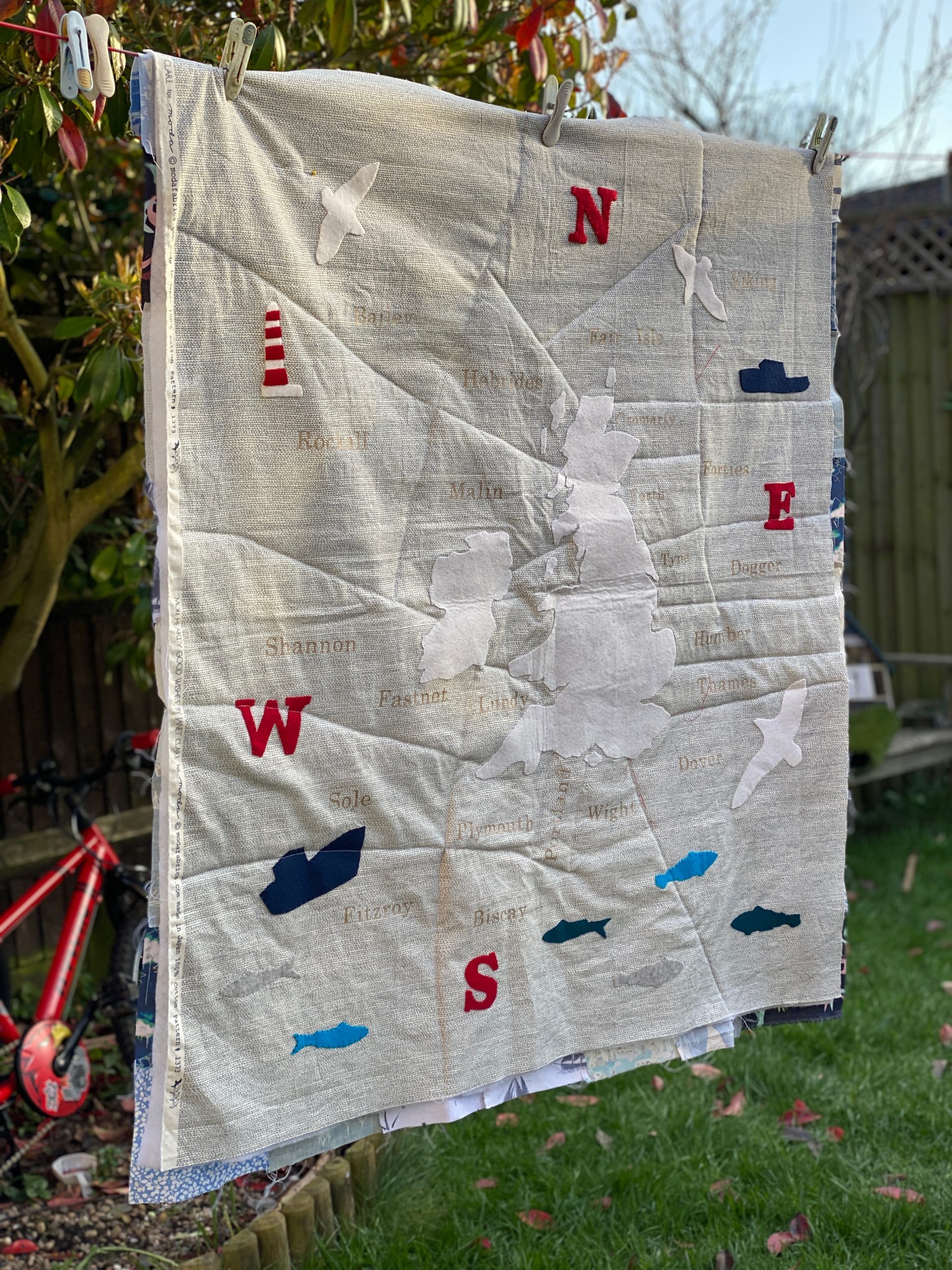 The Shipping Forecast quilt