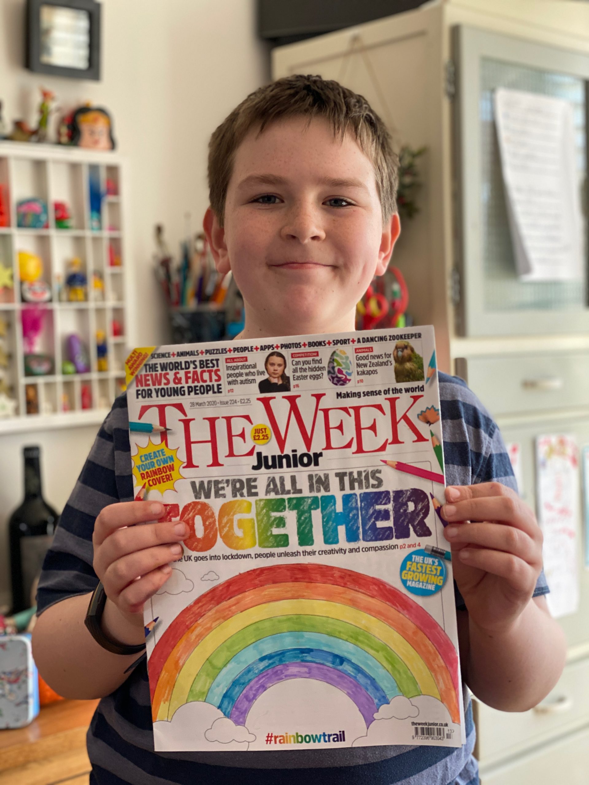 The Week Junior rainbow cover #rainbowtrail