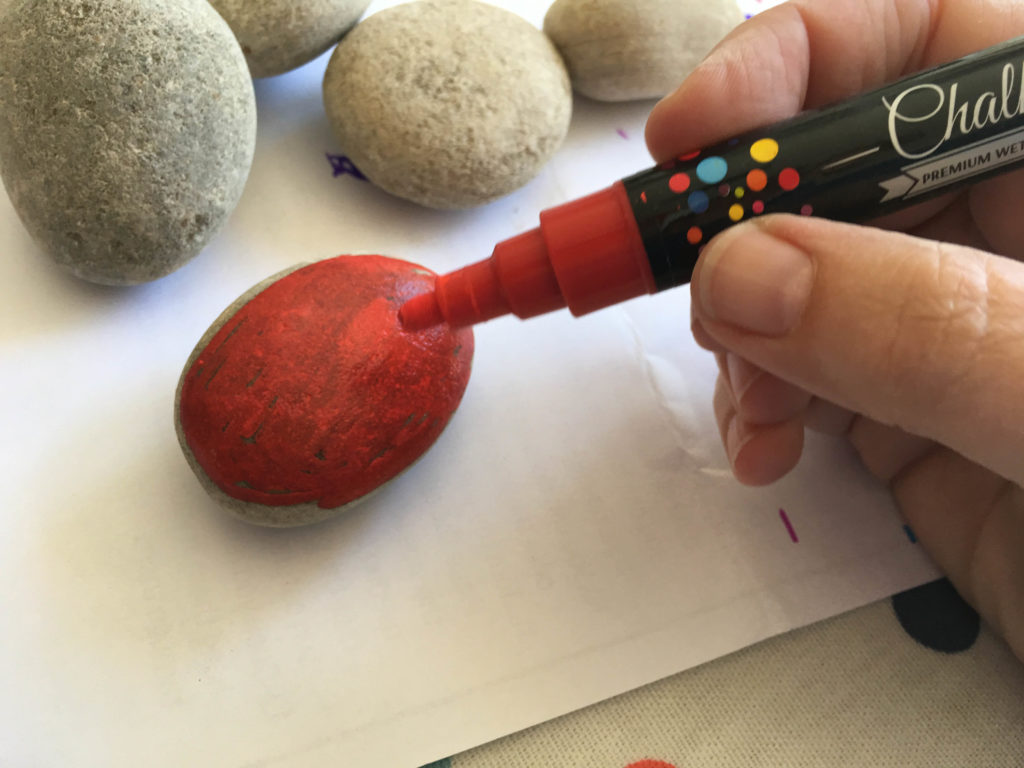 painted ladybird rocks