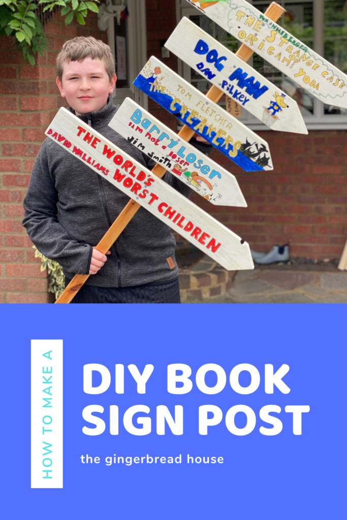 How to make a DIY book sign post