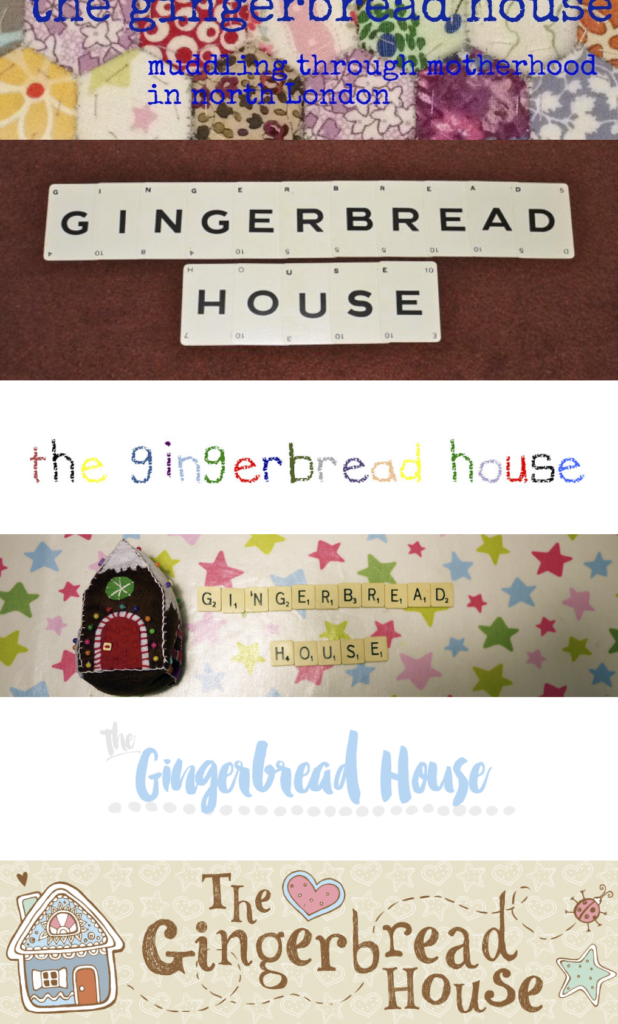 the gingerbread house blog headers