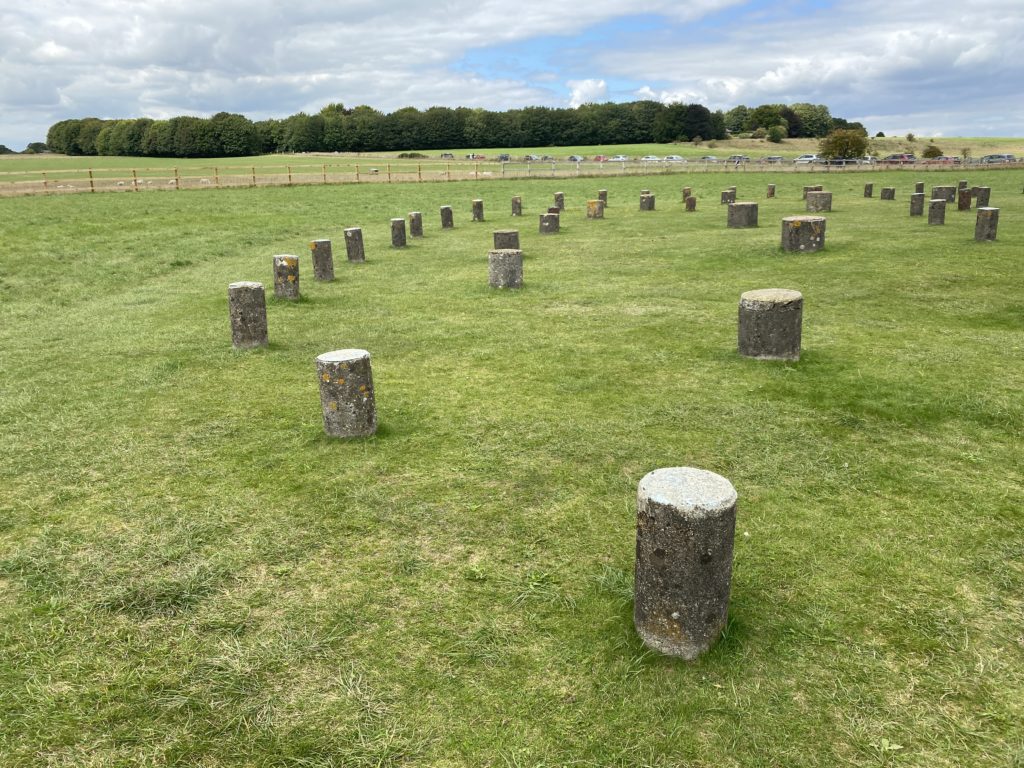 Exploring Woodhenge with kids