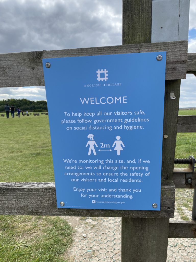 social distancing at Woodhenge