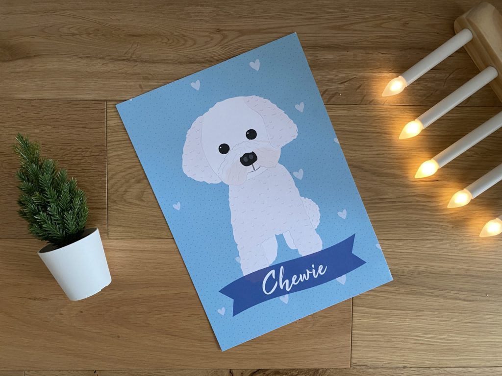 Personalised pet portrait from Caitlin Draws Things