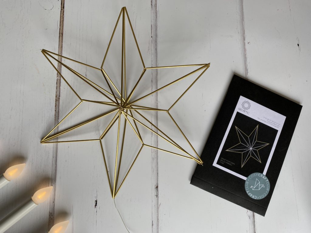 Brass Himmeli Star craft kit