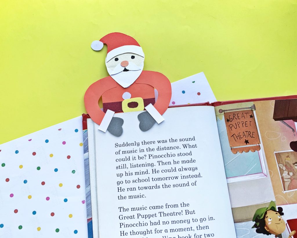 Father Christmas bookmark craft