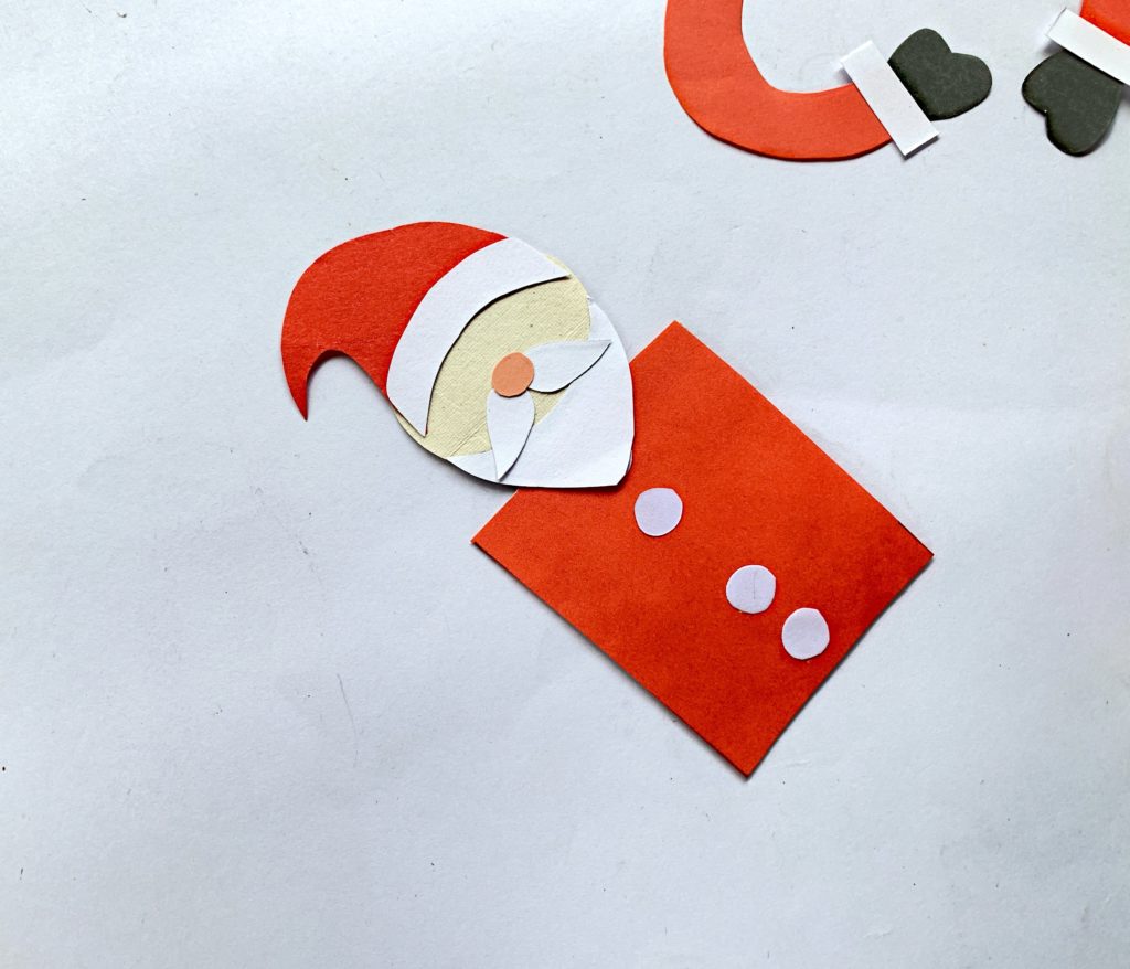 Father Christmas bookmark craft