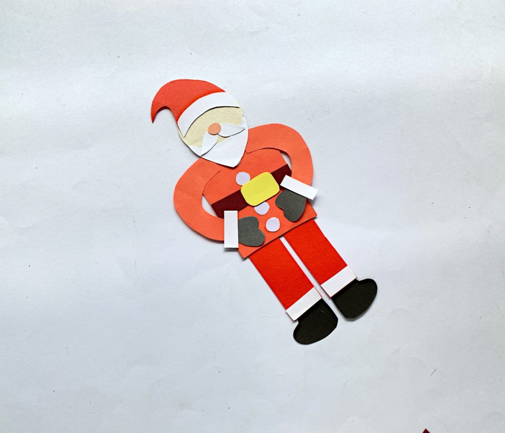 Father Christmas bookmark craft for kids to make