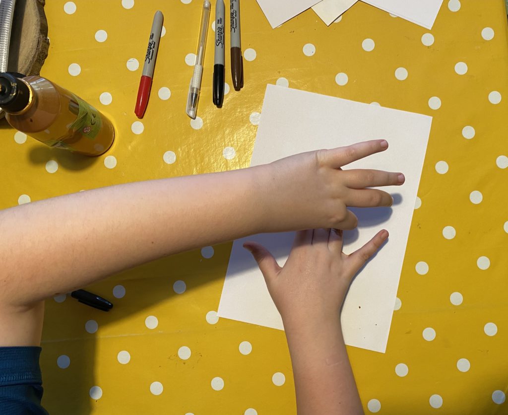 how to make a handprint gingerbread man