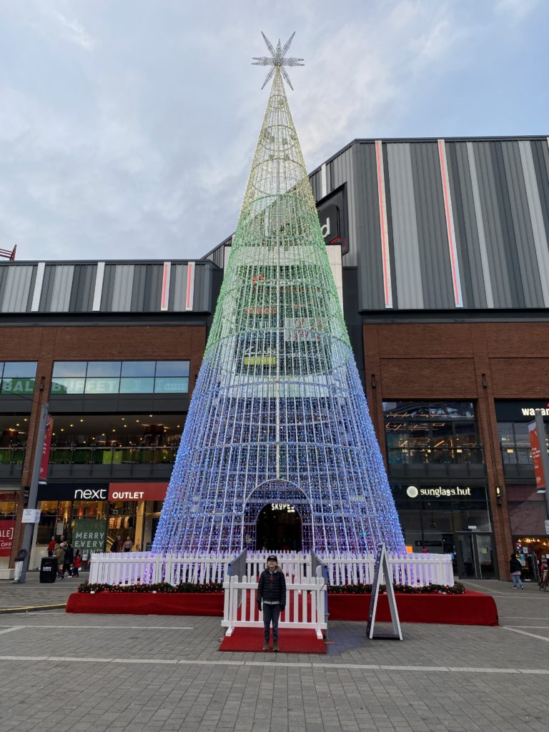 largest LED Christmas tree in London