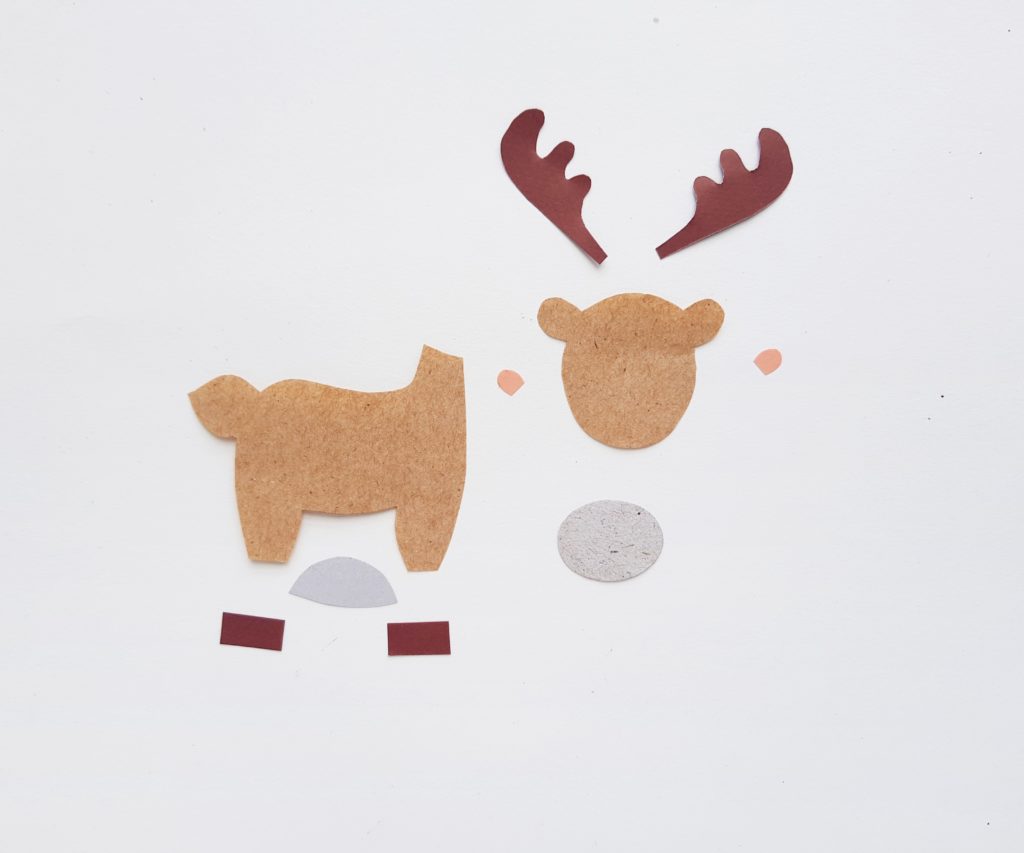 Paper moose puppet activity