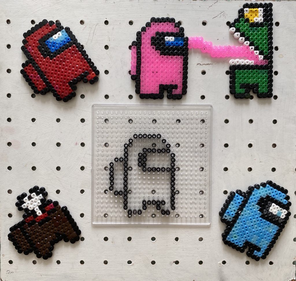 Among Us Hama bead crewmates