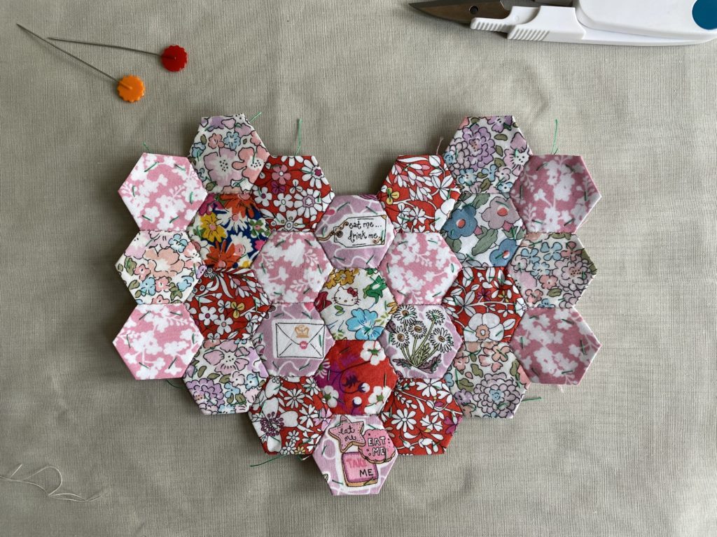 Liberty English Paper Pieced heart