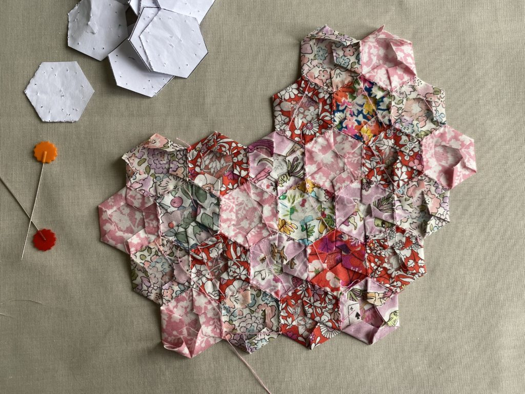 Liberty English Paper Pieced heart