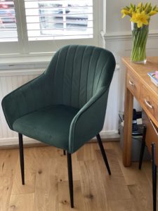 teal desk chair